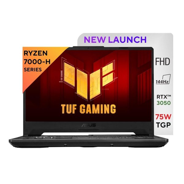 ASUS TUF Gaming A15, AMD Ryzen 7 7435HS, 15.6-inch FHD 144Hz, Gaming Laptop (16GB/512GB SSD/NVIDIA GeForce RTX 3050/Windows 11/48WHr/Graphite Black/2.3 Kg), FA506NCR-HN054W