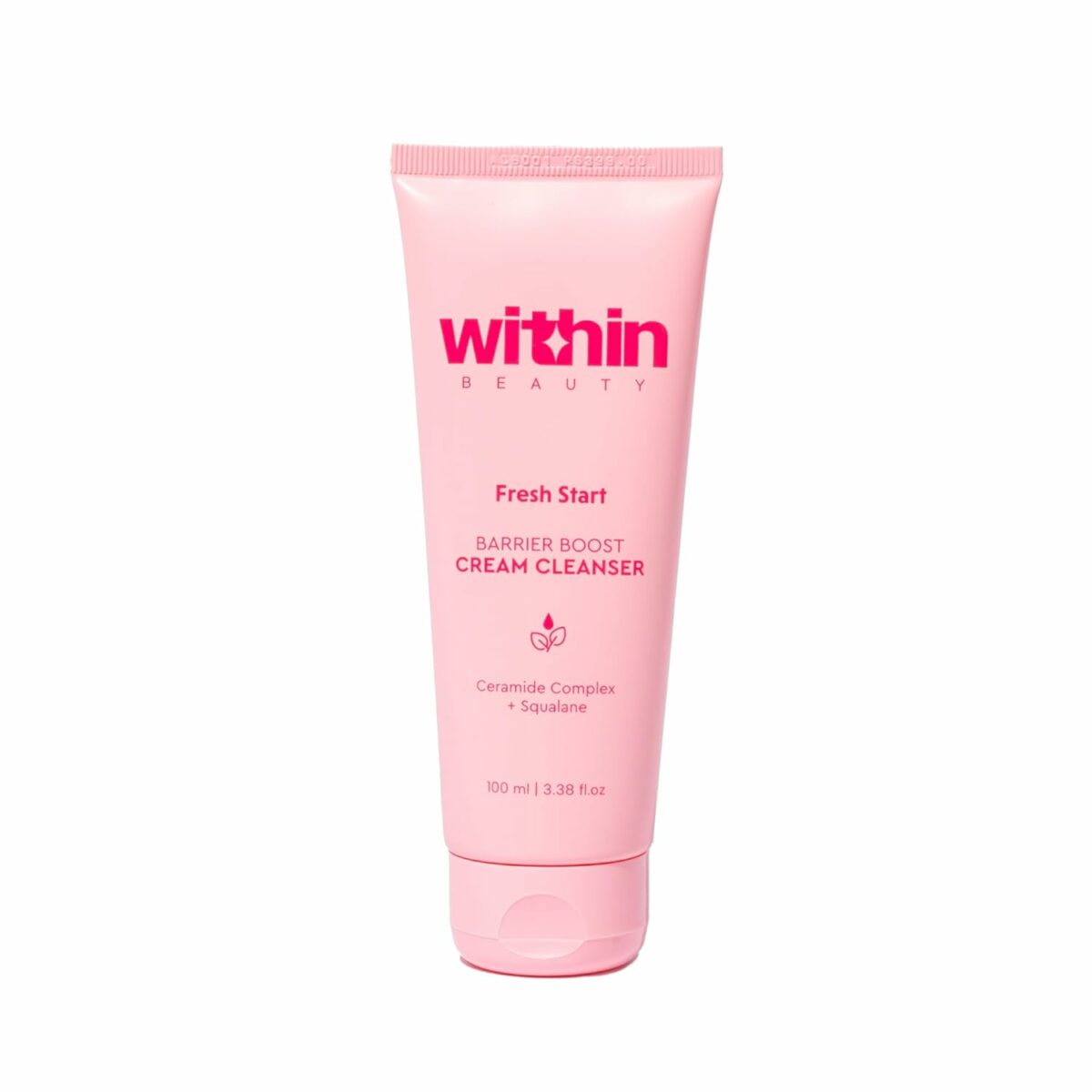 Within Beauty Ceramide & Squalene Cream Cleanser | Fresh Start Barrier Boost Cleanser | For Normal To Dry Skin | Deeply Cleanses Without Overdrying | Hydrates & Nourishes Skin | 100ml