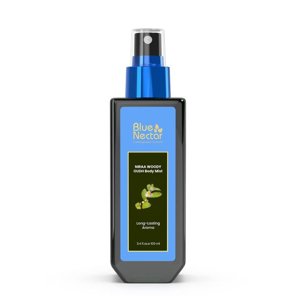 Blue Nectar Niraa Woody Oudh Body Mist for Hydrating Long Lasting Fragrance (100ml)