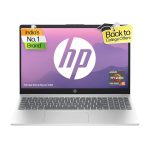 HP Laptop 15, AMD Ryzen 5 7520U, 15.6-inch (39.6 cm), FHD, 8GB LPDDR5, 512GB SSD, Thin & light, AMD Radeon graphics, Backlit KB, Dual speakers (Win 11, MSO 2021, Silver, 1.59 kg), fc0028AU