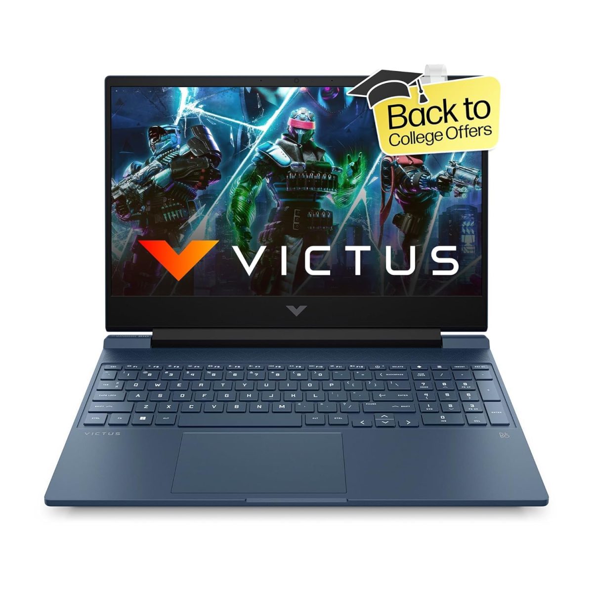 HP Victus Gaming Laptop,12th Gen Intel Core i5-12450H,4GB RTX 3050 GPU,15.6-inch(39.6 cm),FHD,IPS,16GB DDR4,512GB SSD,Backlit KB,Dual speakers (MSO, Blue,2.37 kg),fa0998TX