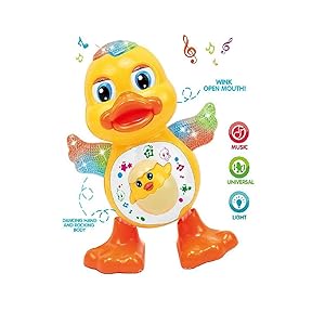 Smiles Creation Happy Dancing Duck Toy for Kids, Multi Color