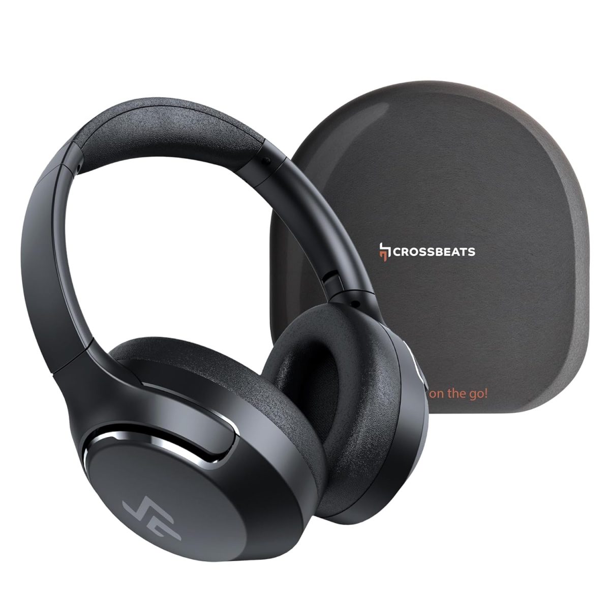 CrossBeats Roar 2.0 Special Edition Over Ear Wireless Bluetooth Headphones with Carry Case | 40db Hybrid Active Noise Cancellation ANC Headset with Mic | Pure Bass | Dual Pairing | 100 Hours Playtime