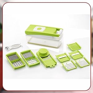 12 Cutting Blades (14 functions in one), Green