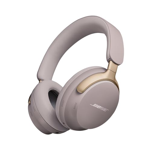 Bose New Quietcomfort Ultra Wireless Noise Cancelling Over Ear Headphones with Spatial Audio, Over-The-Ear Headphones with Mic, Up to 24 Hours of Battery Life, Sandstone - Limited Edition, Multicolor