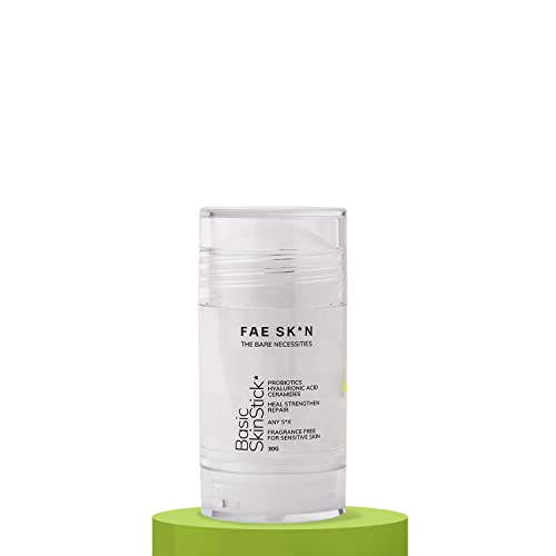 FAE Beauty Probiotic Serum In A Stick With Ceramides, Hyaluronic Acid & Probiotics | Strengthens & Repairs Skin Barrier | Non-Sticky, Cooling, Lightweight Formulation | For All Skin Types | Vegan