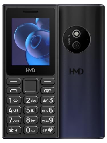 HMD 110 Keypad Phone with Built-in Scan & Pay UPI App, Rear Camera, Long-Lasting Battery, Wireless FM Radio | Black