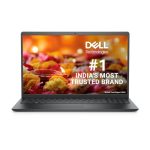 Dell 15 Thin & Light Laptop, 12th Gen Intel Core i5-1235U Processor, 8GB, 512GB SSD, 15.6" (38) cm FHD Display, Windows 11 + MSO'21, 15 Month McAfee Antivirus, Black, Spill-Resistant Keyboard,1.66kg