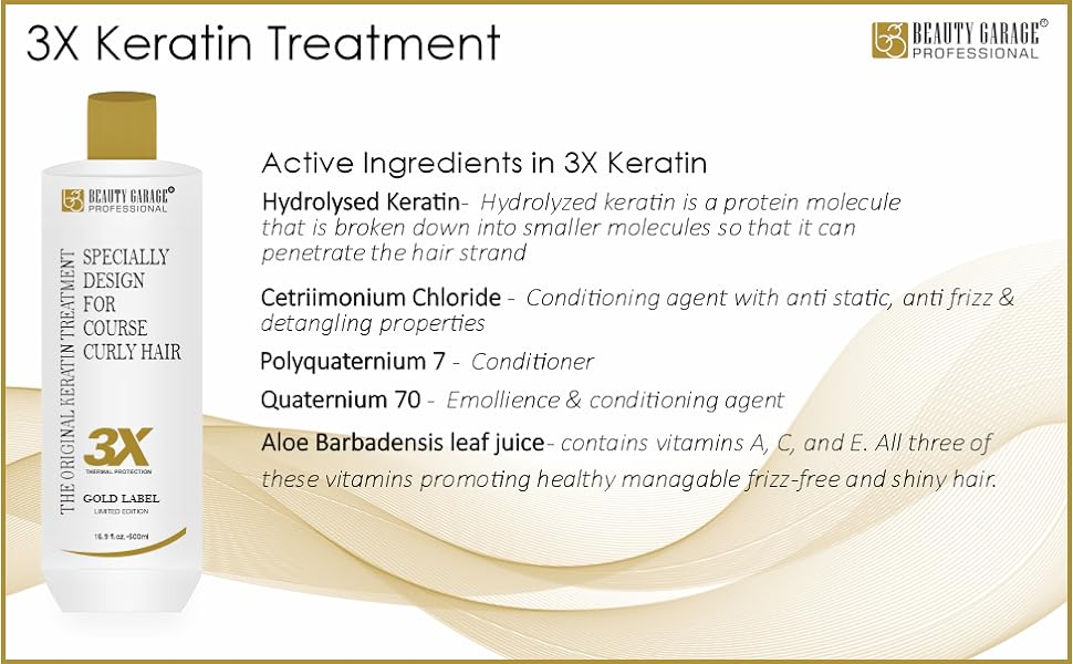 3x Keratin Ingredients