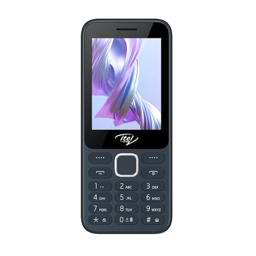 itel it5330 Keypad Mobile Phone | 2.8" Big Display | Premium Glass-Like Back Design | 1900mAh Long-Lasting Battery | Auto Call Recording | Wireless FM | Black