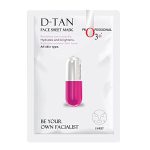 O3+ Facialist Dtan Face Sheet Mask With Niacinamide reduced dark spots, acne scars, and discoloration while giving ultimate brightening (30g)