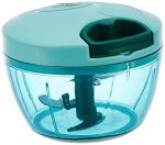 Solimo Plastic Compact Vegetable Chopper (350 Ml, Green)