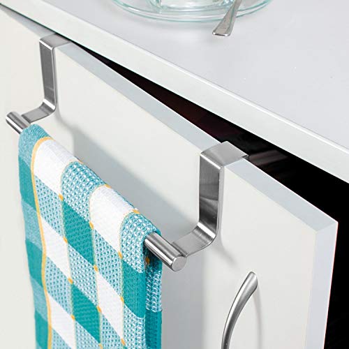 LEAWALL Cabinet Door Kitchen Towel Bar Towel BAR/Kitchen Hook Drawer Storage Adjustable Over Cabinet Stainless Steel Towel Bar/Towel Holder/Over Cabinet Towel bar(11 INCH,28 CM) (1)