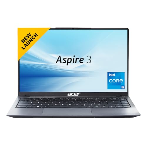 Acer Aspire 3 Intel Core i5-1235U Processor Laptop with 35.56 cm(14") FHD LED-Backlit IPS Display (16GB RAM/1TB SSD/WiFi 6/Intel Graphics/Win11Home) A324-51, Backlit Keyboard, Steel Gray, 1.45KG