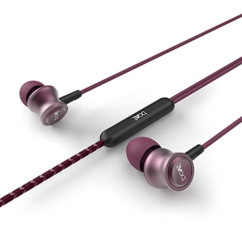 boAt Bassheads 152 in Ear Wired Earphones with Mic(Maroon Mirage)