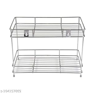 Heavy 100% Stainless steel 2-Tier Kitchen Rack