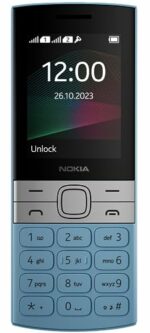 (Refurbished) Nokia 150 Dual SIM Premium Keypad Phone | Rear Camera, Long Lasting Battery Life, Wireless FM Radio & MP3 Player and All-New Modern Premium Design | Blue