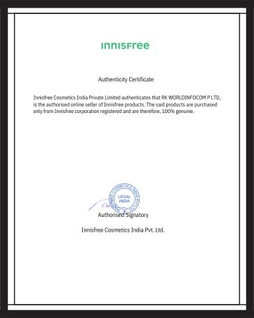 Innisfree Certificate