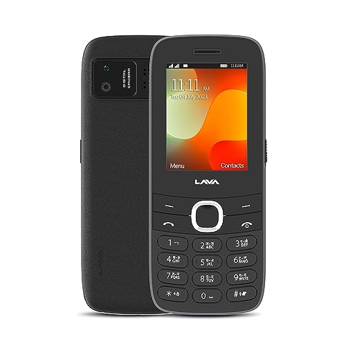 Lava A7 Torch Keypad Mobile Phone | Instant Torch Slider | Powerful Loud & Clear Speaker | 2575mAh Big Battery - Upto 15 Days Standby Time | 2.4" Big Display | Vibration Alert | Bluetooth | Black