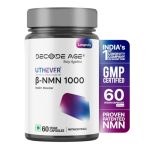 Decode Age NMN Supplement | 99.9% Pure Beta NMN | NAD+ Booster for Energy, Metabolism, Cellular Repair & Skin Health | 1000mg, 60 Vegan Capsules