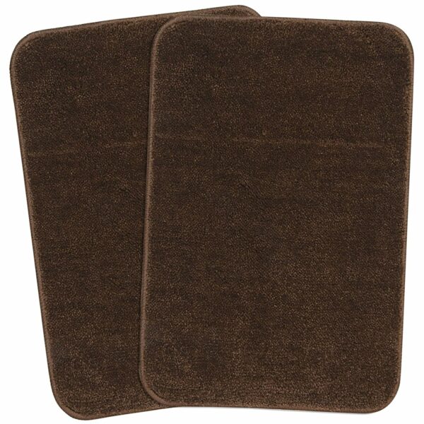 SARAL HOME EASY LIVING Solid Modern Rectangular Bathmat (Brown, Microfiber, 35X50 Cm)