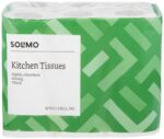 Amazon Brand - Solimo 2 Ply Kitchen Tissue/Towel Paper Roll 360 pulls | 60 pulls X 6 Rolls | soft and highly absorbent | 100% Natural Virgin Cellulose Fiber