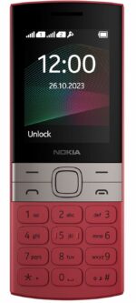 (Refurbished) Nokia 150 Dual SIM Premium Keypad Phone | Rear Camera, Long Lasting Battery Life, Wireless FM Radio & MP3 Player and All-New Modern Premium Design | Red