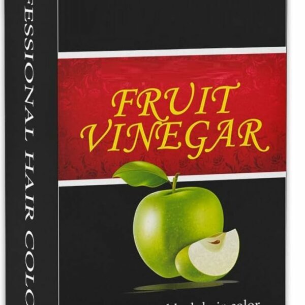 FRUIT VINEGAR Ammonia Free 10 Minutes Hair Color Colour Gel A + B 500 ML Each Black/Natural Black (H)