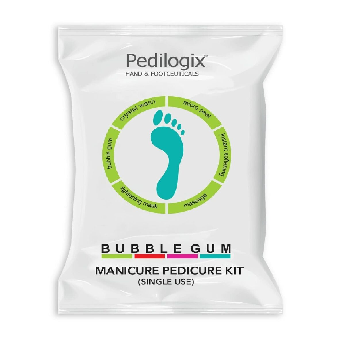 O3+ Pedilogix Bubblegum Manicure Pedicure Kit for Hand and Feet Lightening, Softening and Massage (1 Pc, 57 g)