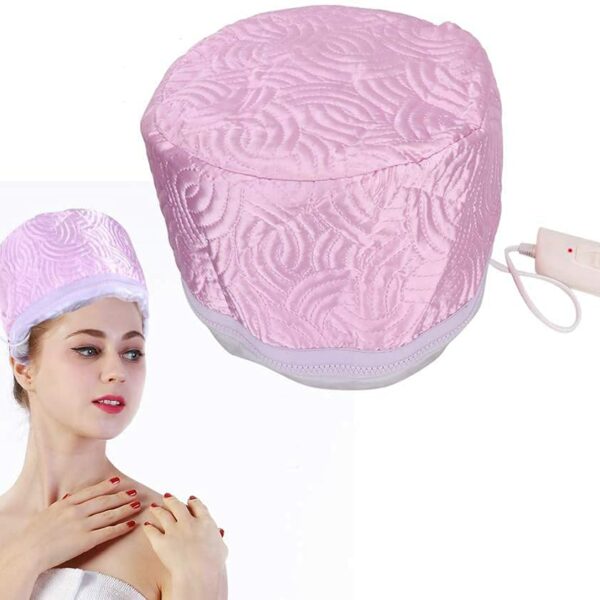 PETRICE Hair Care Thermal Head Spa Cap Treatment with Beauty Steamer Nourishing Heating Cap, Spa Cap For Hair, Spa Cap Steamer For Women (Pink)