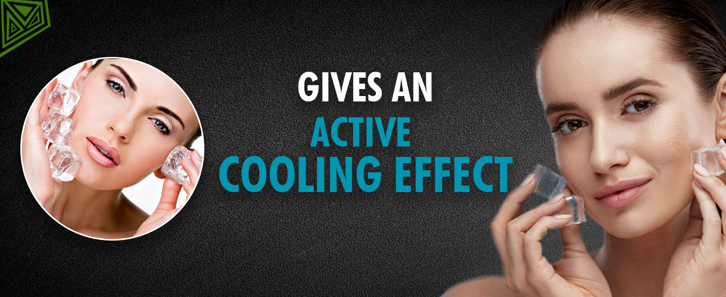 Gives an active cooling effect