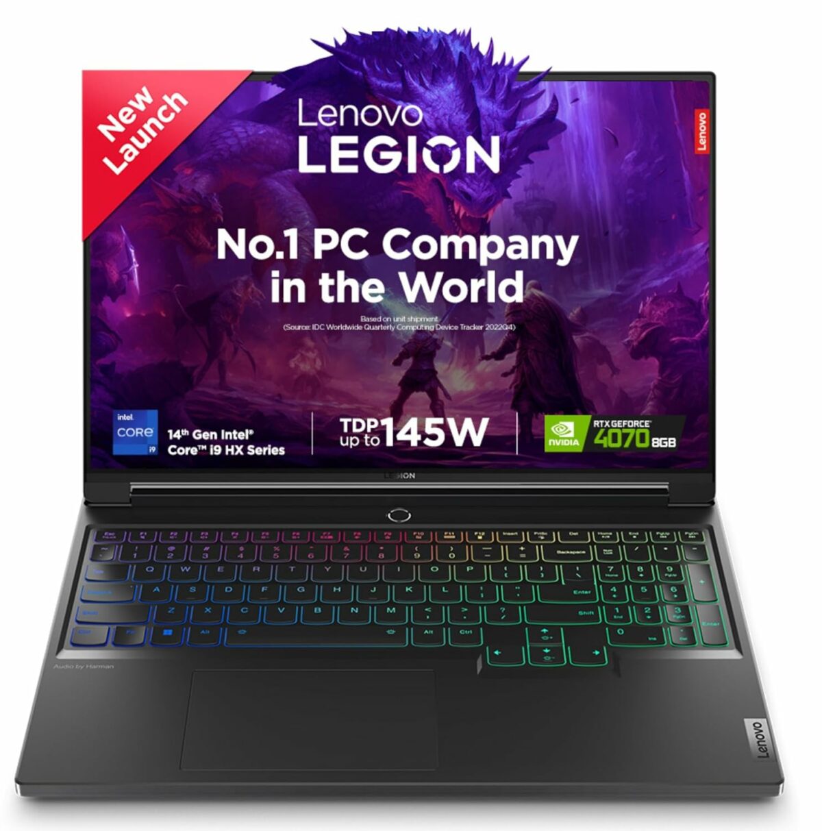 Lenovo Legion 7 Intel Core i9-14900HX 16" (40.64cm) 3.2K IPS 430Nits 165Hz Gaming Laptop (32GB/1TB SSD/Win 11/Office 2021/NVIDIA RTX 4070 8GB/100% DCI-P3/3 Month Game Pass/Grey/2.24Kg), 83FD000XIN