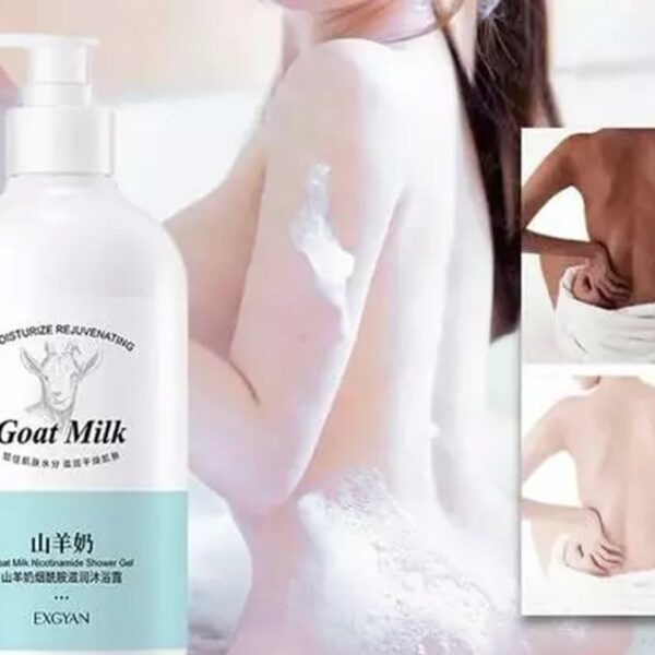 Skinderella Goat Milk Mousse Body Wash Whitening Shower Gel Moisturizing Body Care-300Ml(Pack Of 1)