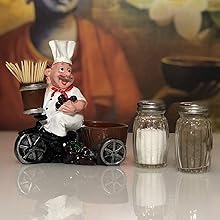 Chef salt table holder decoration