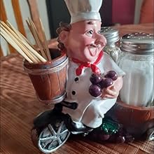 Salt and Pepper Containers chef decoration dinning table 