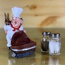 Salt and Pepper Containers chef decoration dinning table 