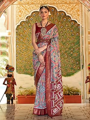 lehriya saree latest design