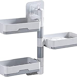 3 layer soap holder rolling soap box kitchen shop holder for sink soap tray for bathroom wall soap