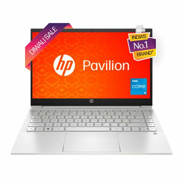 HP Pavilion 14, 12th Gen Intel Core i5-1235U,14-inch (35.6 cm),FHD,Touchscreen,16GB DDR4, 512GB SSD, Intel Iris Xᵉ Graphics, FPR, Backlit KB, Audio by B&O (Win 11, MSO 2021, Silver, 1.41 kg),dv2041TU