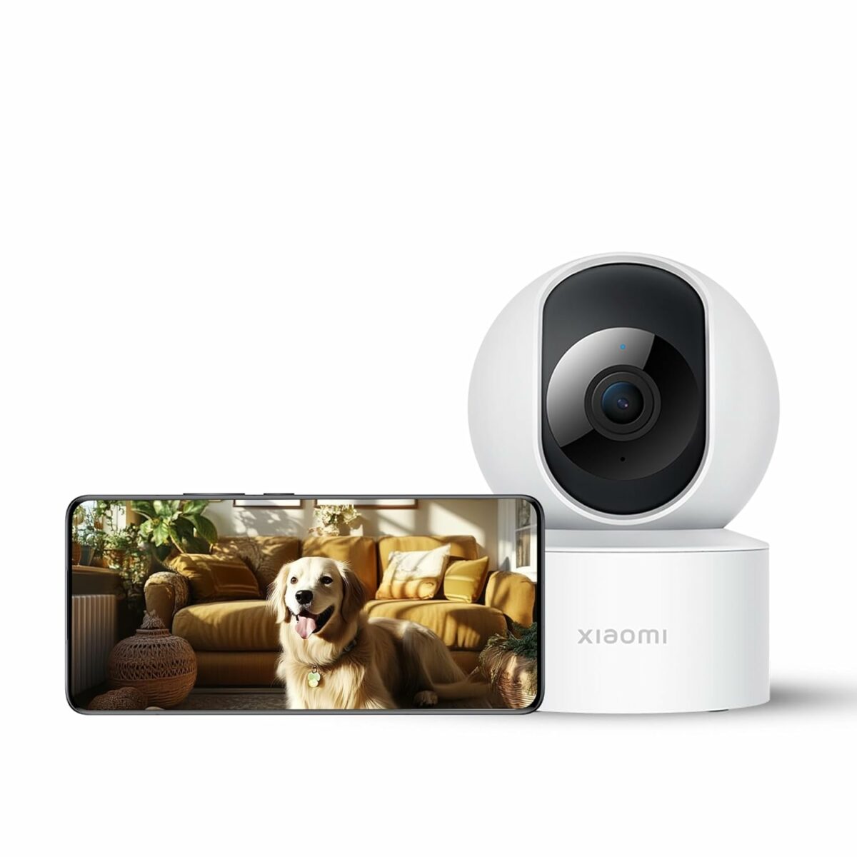 Xiaomi Mi Wireless Home Security Camera 2i | Full HD Picture | 360 View | 2MP CCTV | AI Powered Motion Detection | Enhanced Night Vision| Talk Back Feature (2 Way Calling), 1080p, White