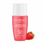 Dot & Key Strawberry Dew Tinted Sunscreen SPF 50+ Pa++++ - 01 Porcelain | Protection Against UA/UB | Broad Spectrum, Water & Sweat resistant | For All Skin Types | 50ml