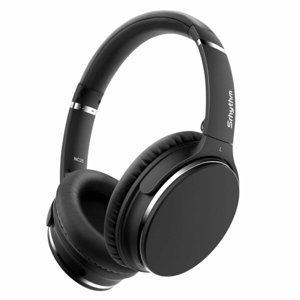 Srhythm NC25 Wireless Headphones Bluetooth 5.3,Lightweight Noise Cancelling Headset Over-Ear with Low Latency,Game Mode