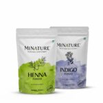 minature Henna&Indigo Powder, Pack of 2 Hair Care Color dye Pure Organic Henna Indigo Powder for Natural Hair Color Shiny Smoothning Hair Growth Frizzy Damaged Hair|Hair Mehnadi|Hand Mehnadi -227gm *2