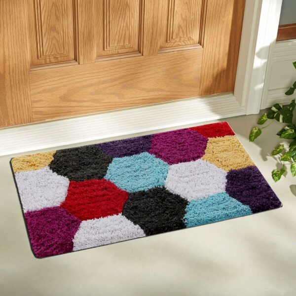 AAZEEM Durable Door Mat for Home | Cotton Door mat for Bedroom | Door mat for Kitchen | Multicolor | Standard Size mat