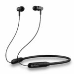 pTron Tangent Flex Bluetooth 5.3 Wireless In-Ear Headphone with Mic, 38Hrs Playtime, 13mm Driver, Dual Device Pairing Wireless Neckband, Type-C Charge, Magnetic Buds & IPX5 Water Resistant(Matt Black)