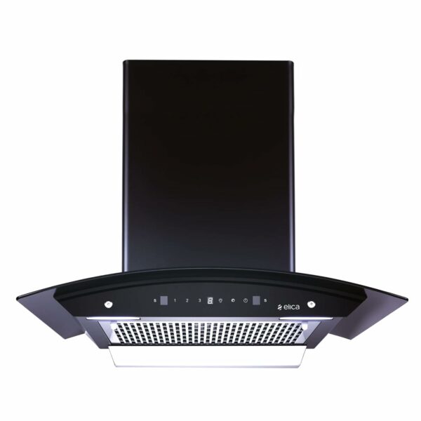 Elica 60 cm 1200 m3/hr Filterless Autoclean Kitchen Chimney with 15 Years Warranty (WDFL 606 HAC LTW MS NERO, Touch + Motion Sensor Control, Black)