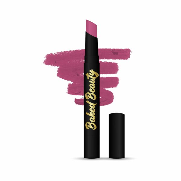 BAKED BEAUTY Lip Crayon Lipstick for Women, Lightweight & Nourishing Formula, 01 - Forget Me Not, Purple, 2.5 g