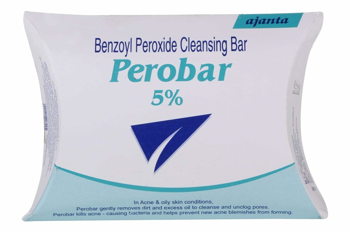 Perobar 5% Cleansing Bar - 75 g (Pack of 3)