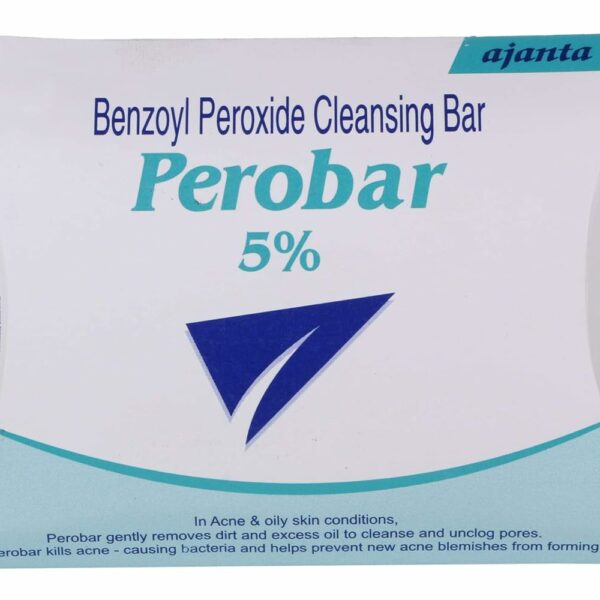 Perobar 5% Cleansing Bar - 75 g (Pack of 3)