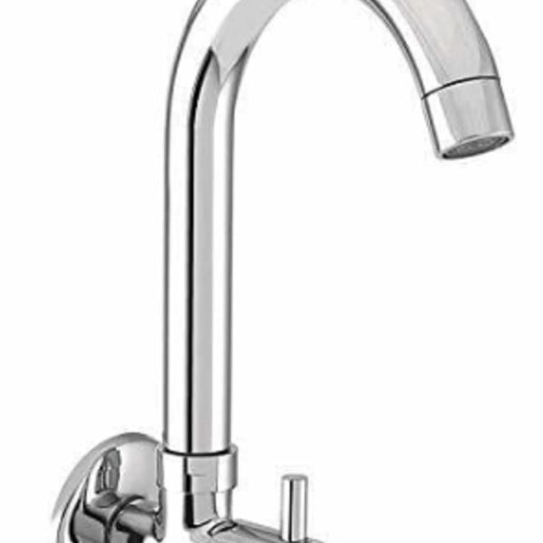 JAGGER Turbo Sink Cocke for Kitchen Sink 360 Degree Rotating with Foam Flow, Brass Tap with Chrome Finish Full Brass tap for Kitchen Sink taps with Free Flange and Teflon Tape